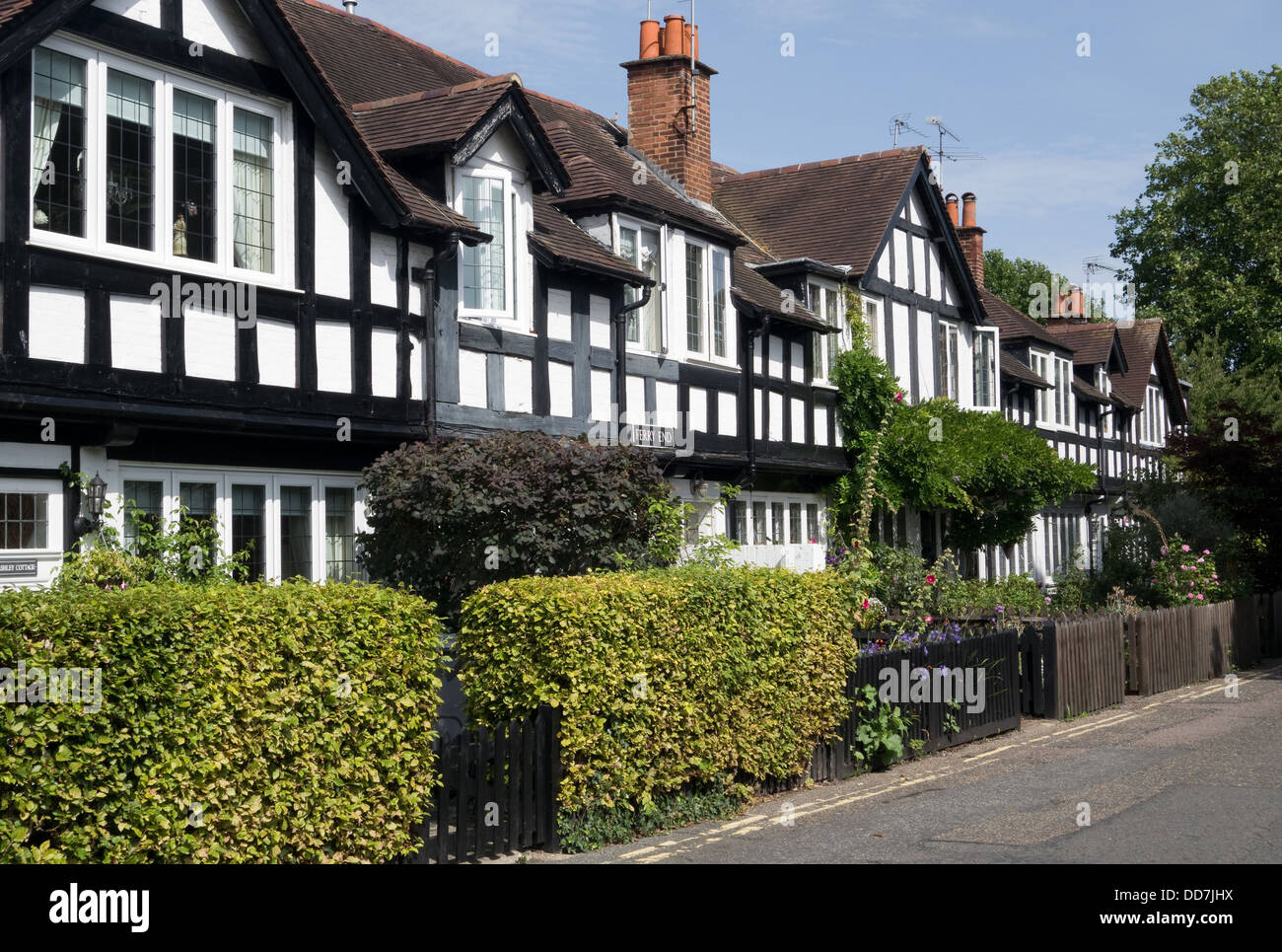 Houses in Ferry End, Bray, Berkshire -1 Stock Photo