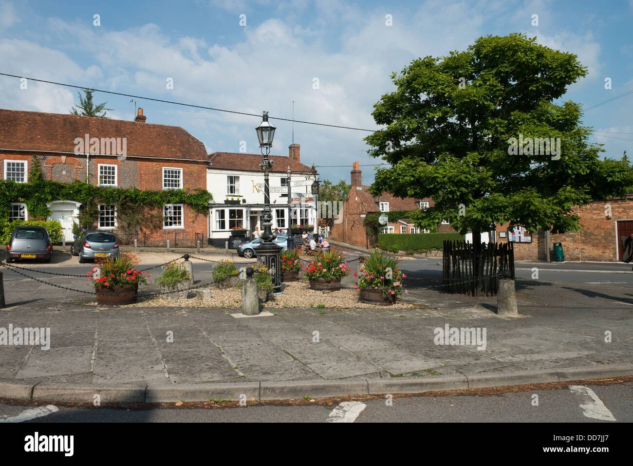 Village Square, Great Bedwyn, Wiltshire -1 Stock Photo