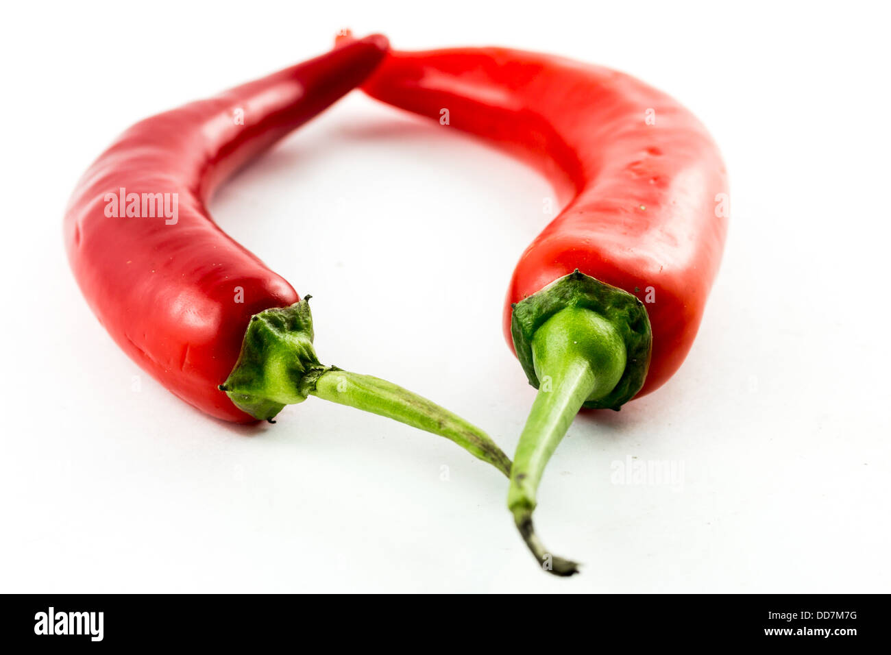 Hot chilli in an heart shape Stock Photo Alamy