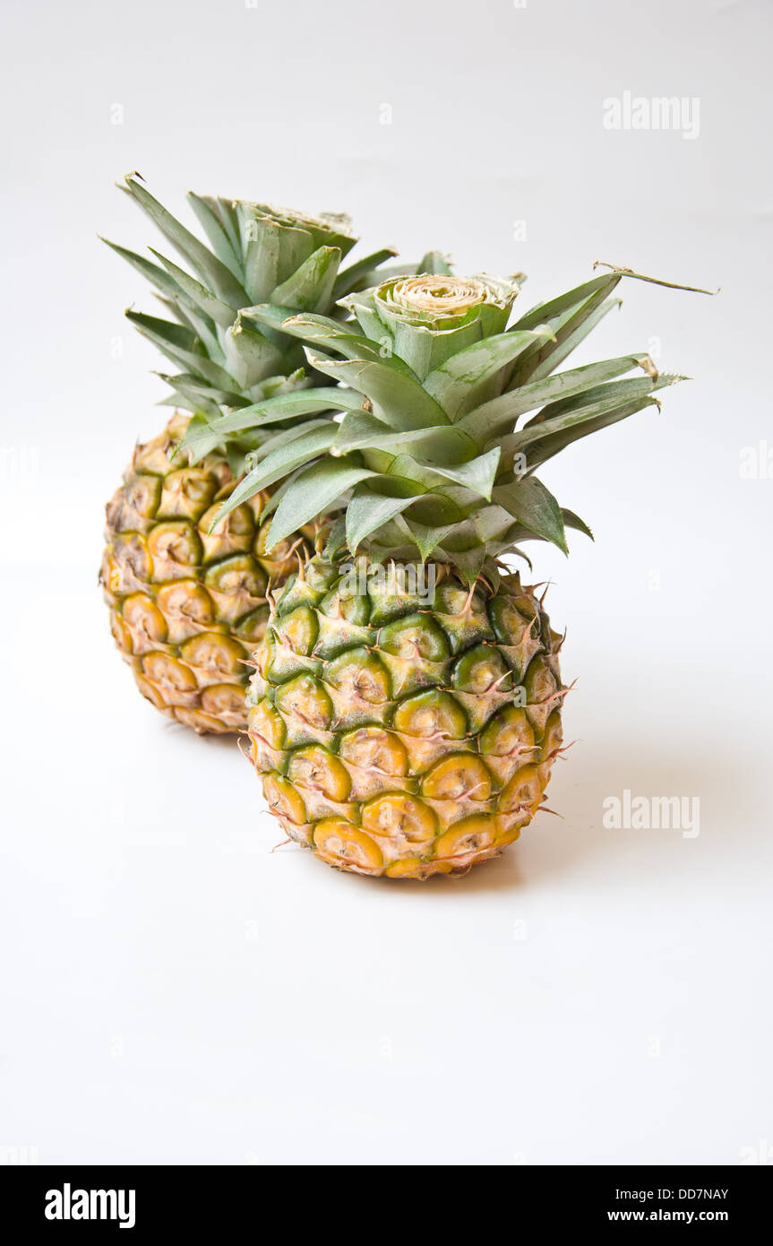 pineapple on white background fruit from nature Stock Photo Alamy