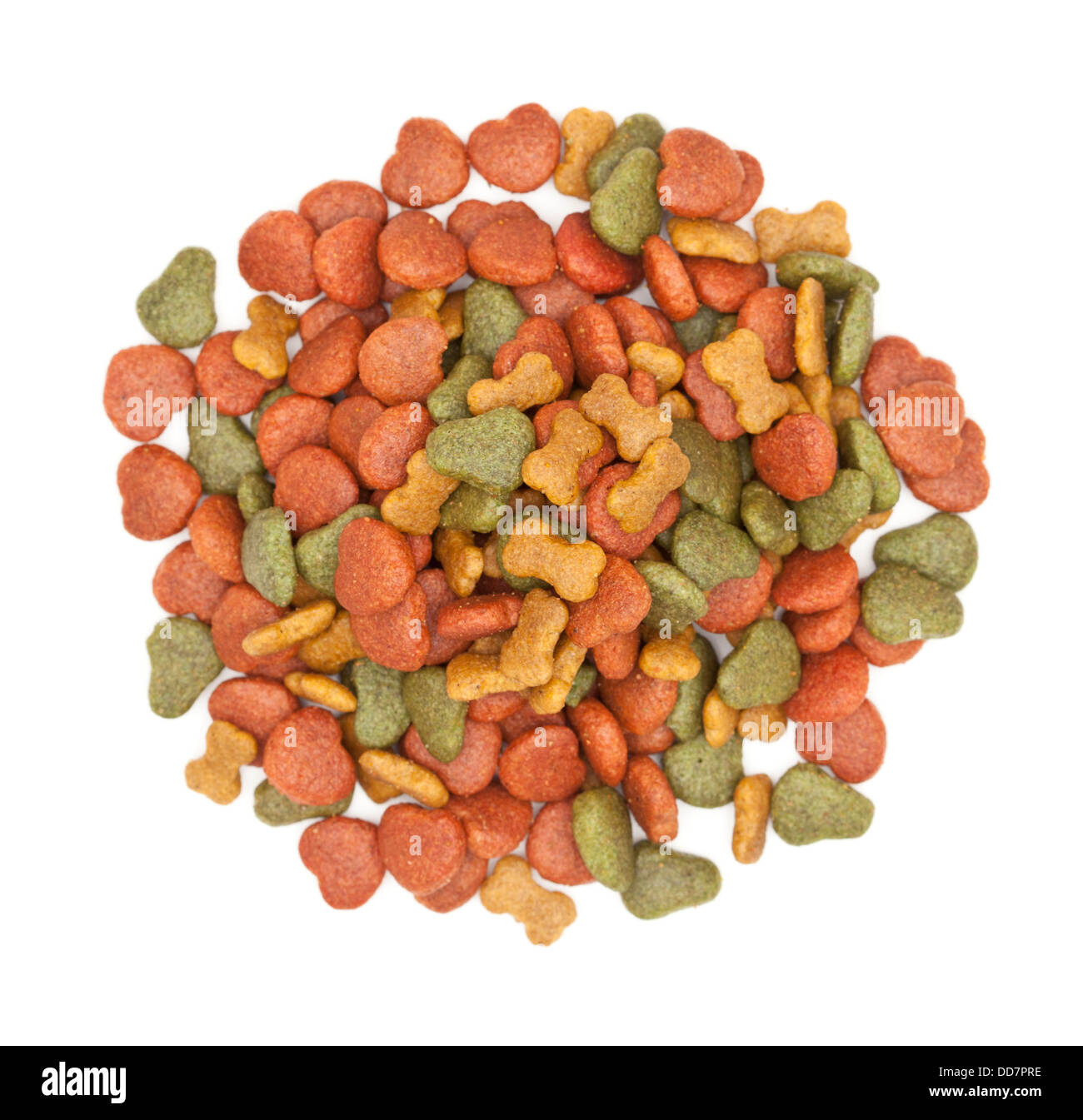 dog food background on white Stock Photo - Alamy