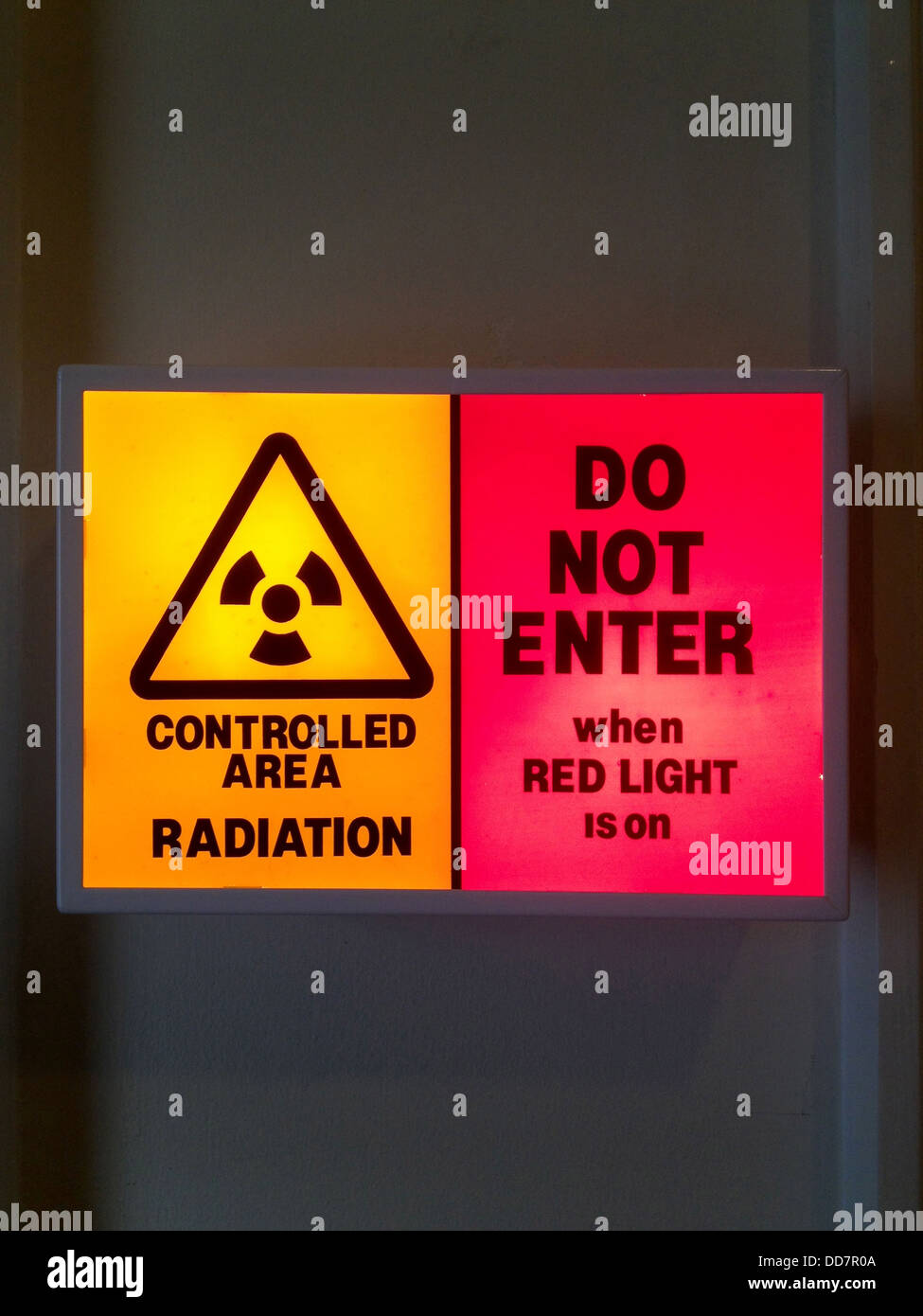 x-ray warning signs Stock Photo