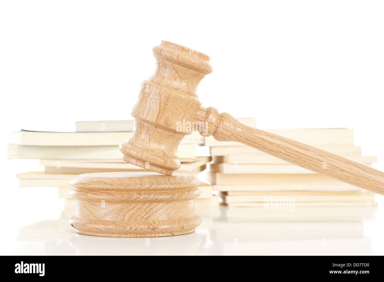 Gavel and some codes of law Stock Photo Alamy