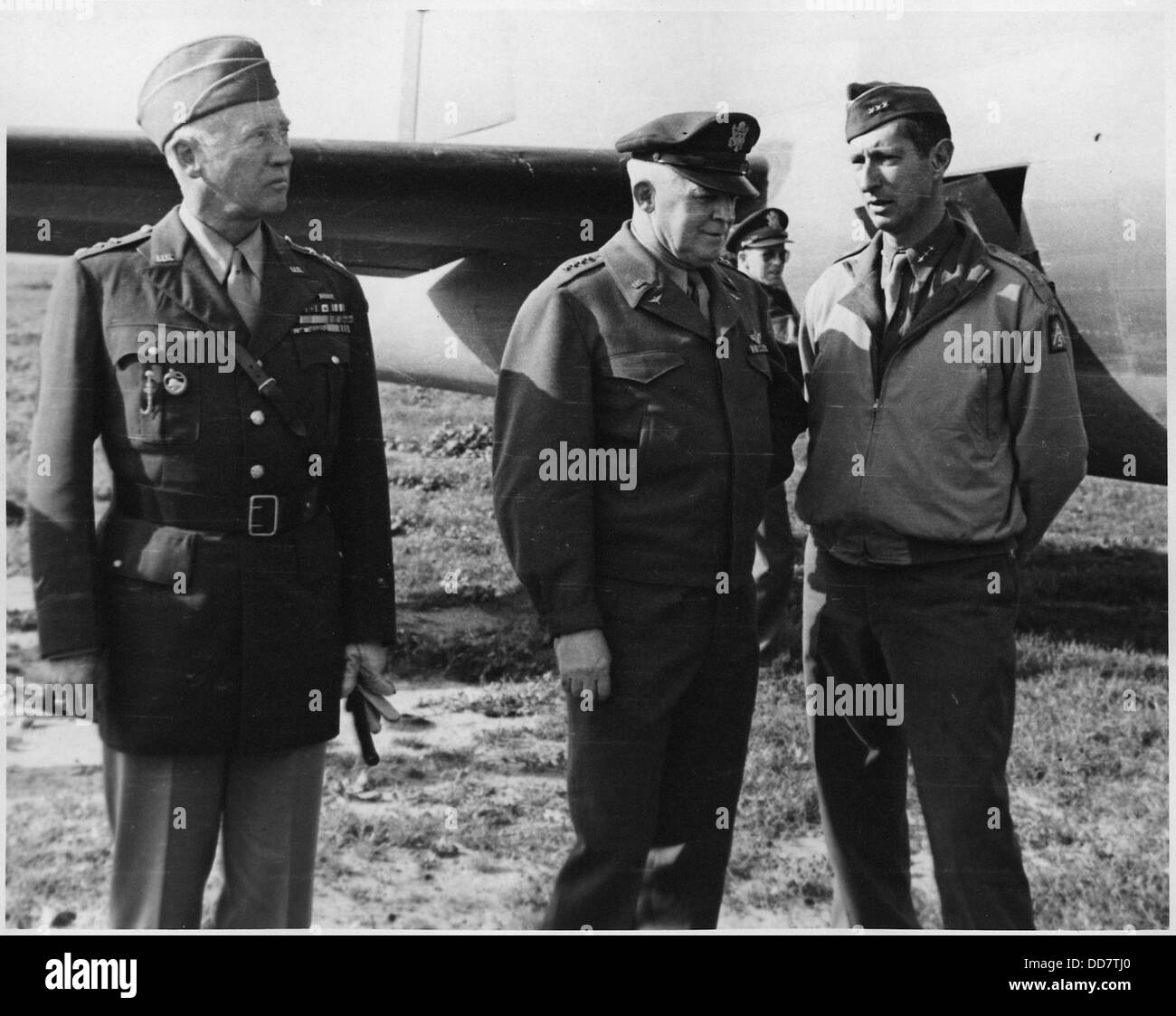 George Patton, Hap Arnold, and Mark Clark - - 196610 Stock Photo