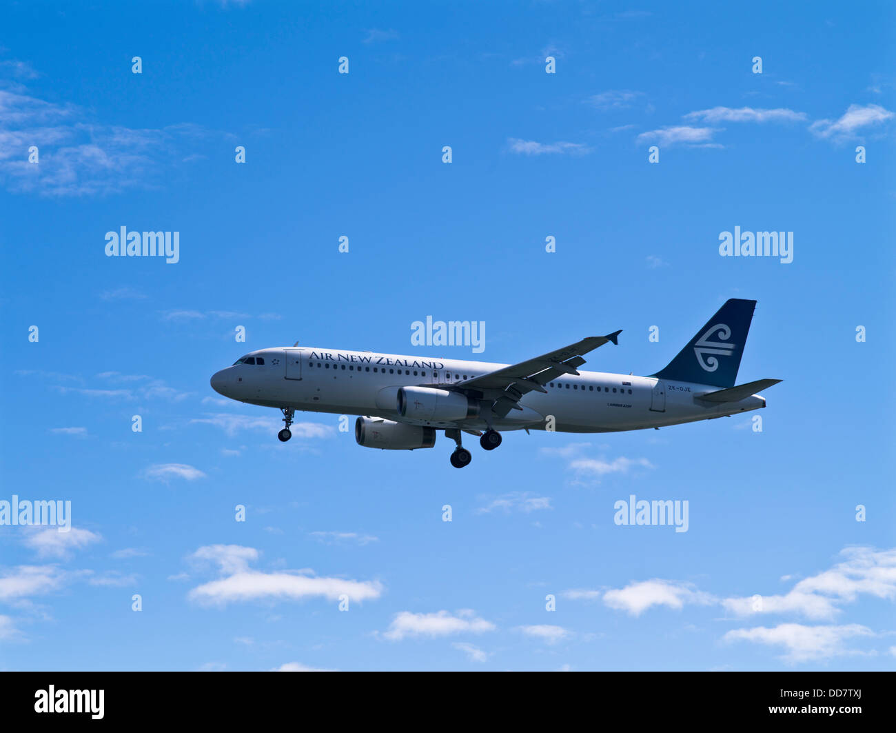 dh  AIRPLANE NZ Aeroplane Air New Zealand Airbus A320-232 passenger plane Stock Photo