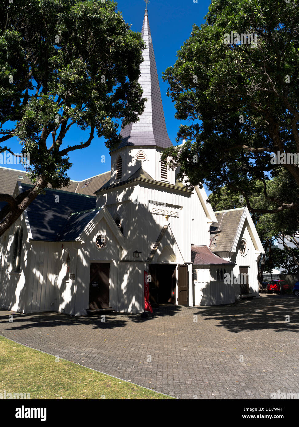 dh  WELLINGTON NEW ZEALAND Old St Pauls former cathedral Anglican church Stock Photo