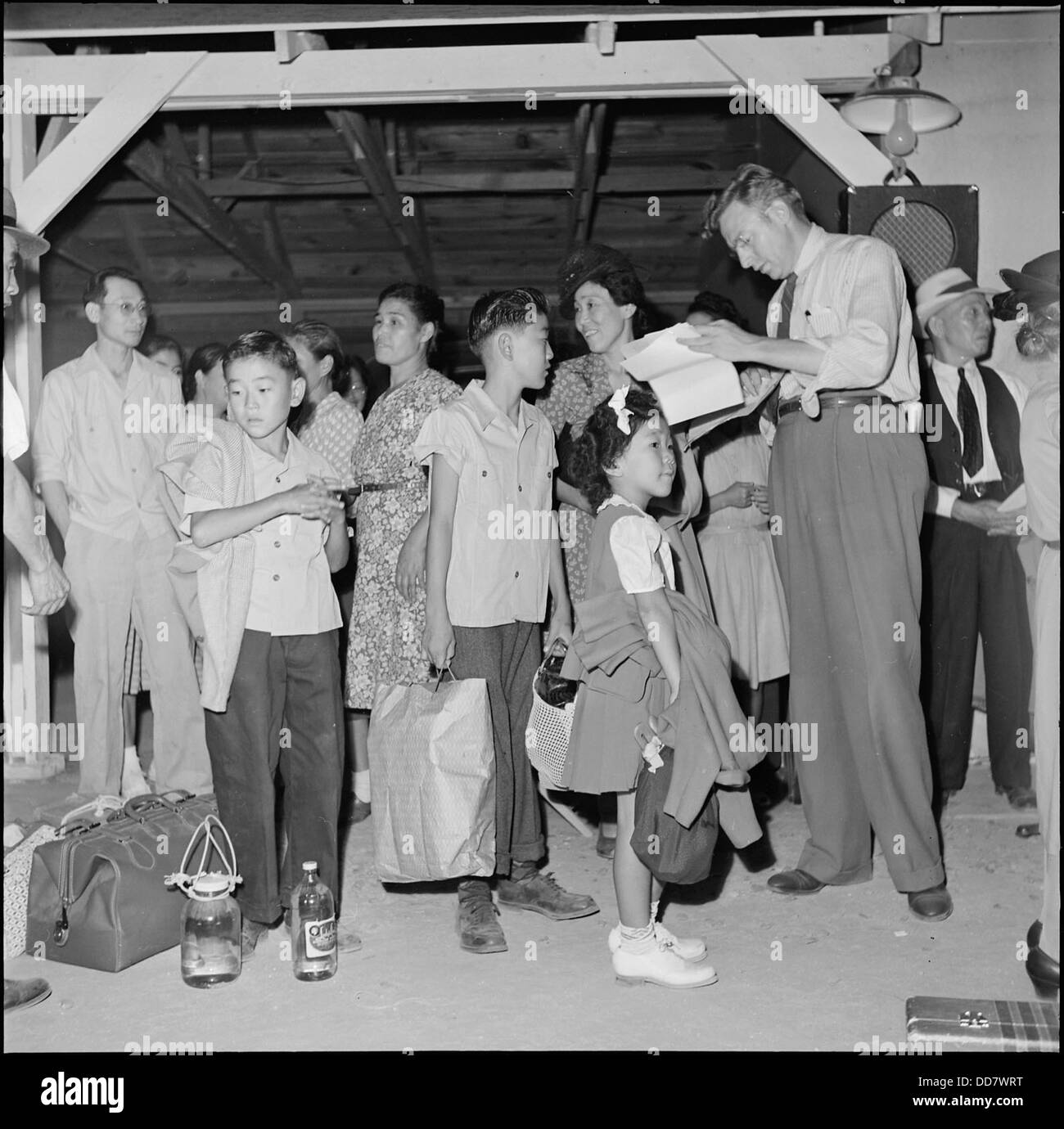 Gila River Relocation Center, Rivers, Arizona. Relocation Officer