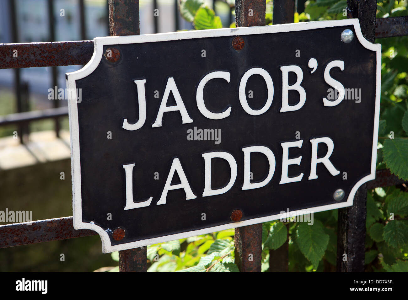 Jacob's ladder sign in Edinburgh Stock Photo Alamy