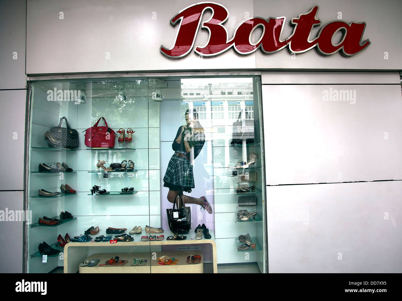 Bata Shoes Shop  Connaught Place,New Delhi,India Stock Photo