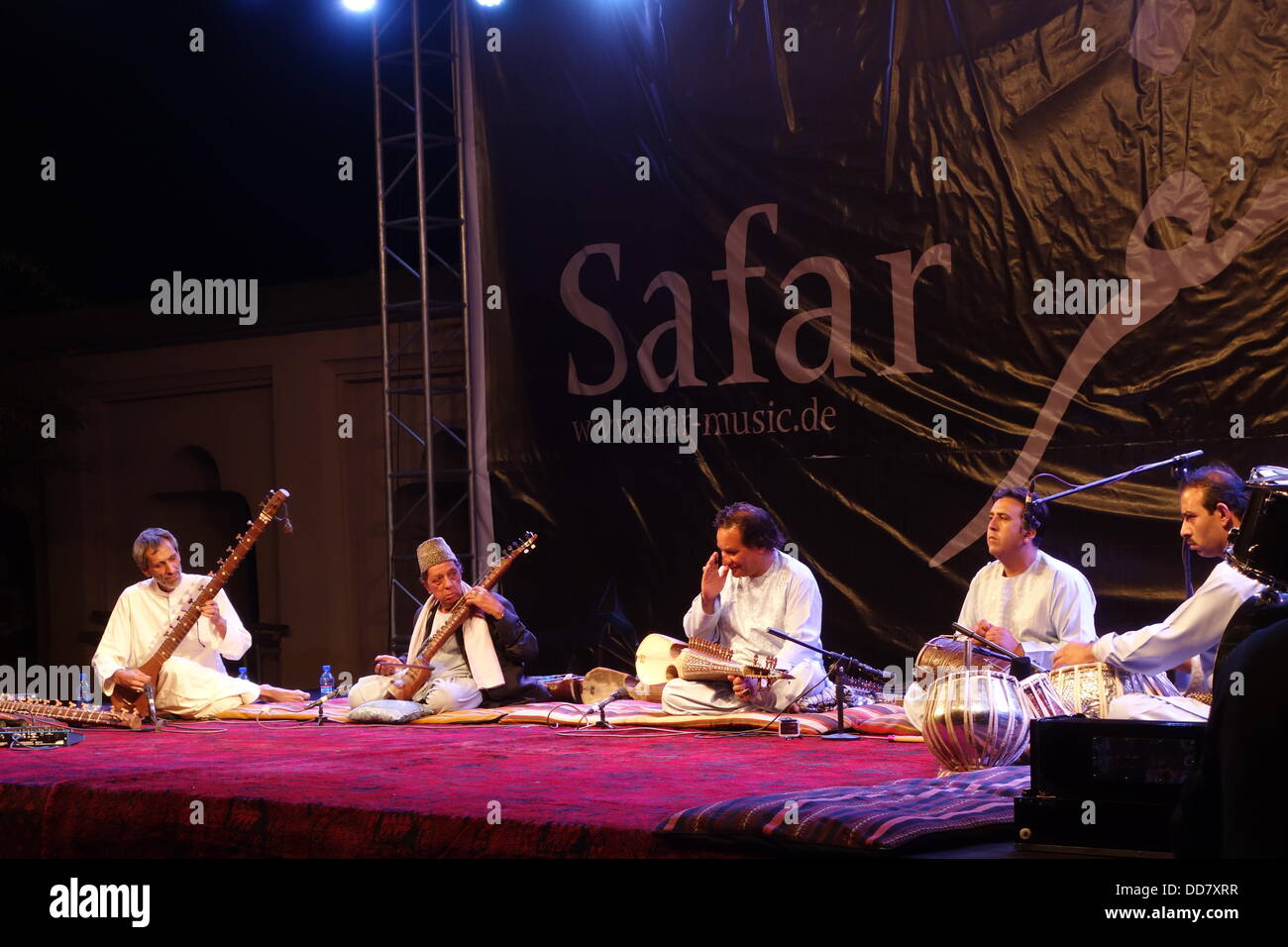 Kabul, Afghanistan. 27th Aug, 2013. Five Afghan master musicians