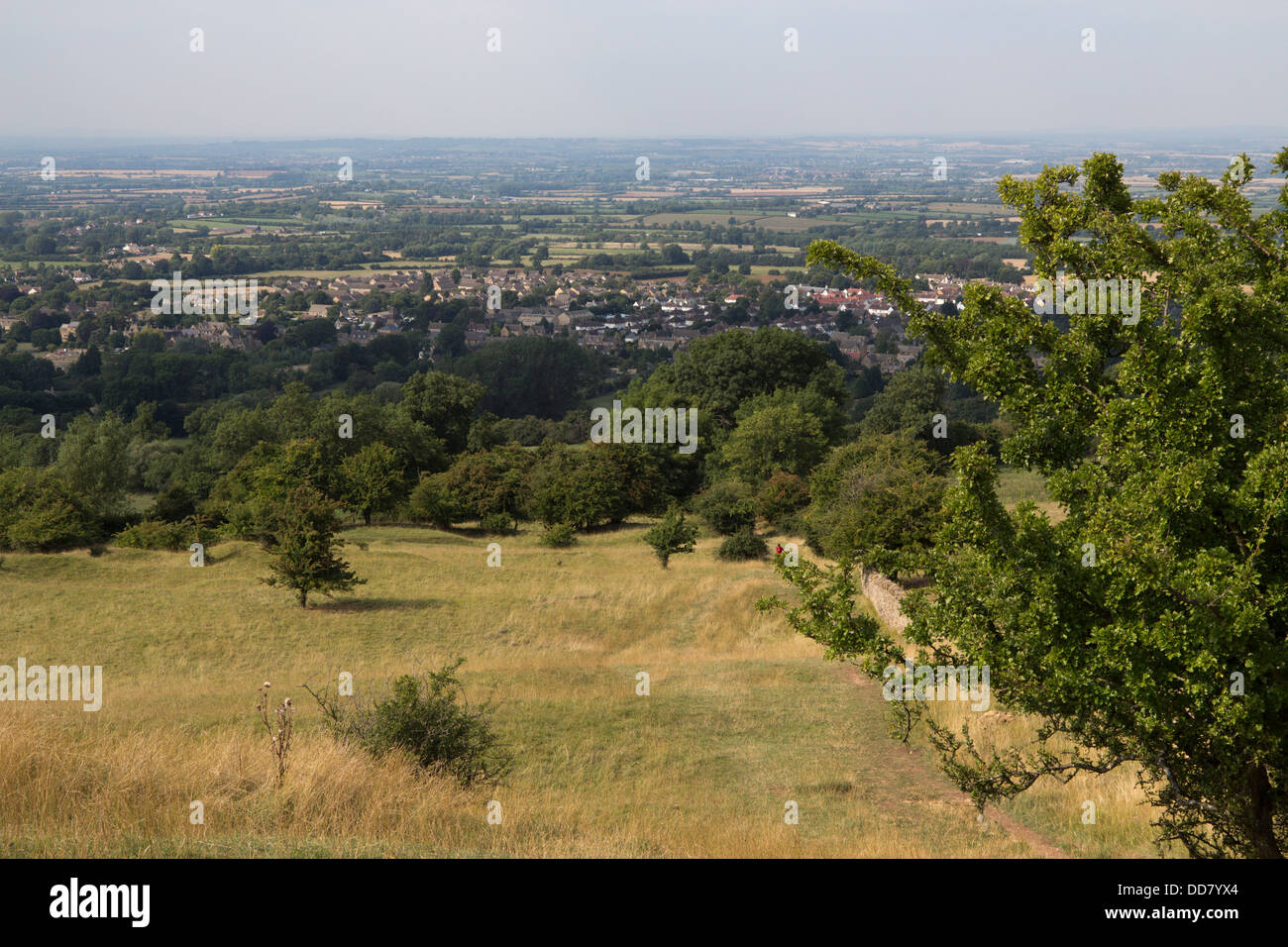 view from cotswolds way Broadway cotswolds village worcestershire