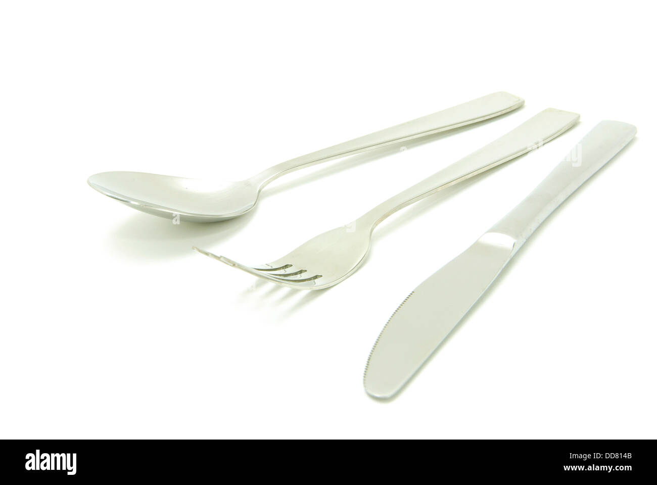 Fork, spoon and knife Stock Photo Alamy