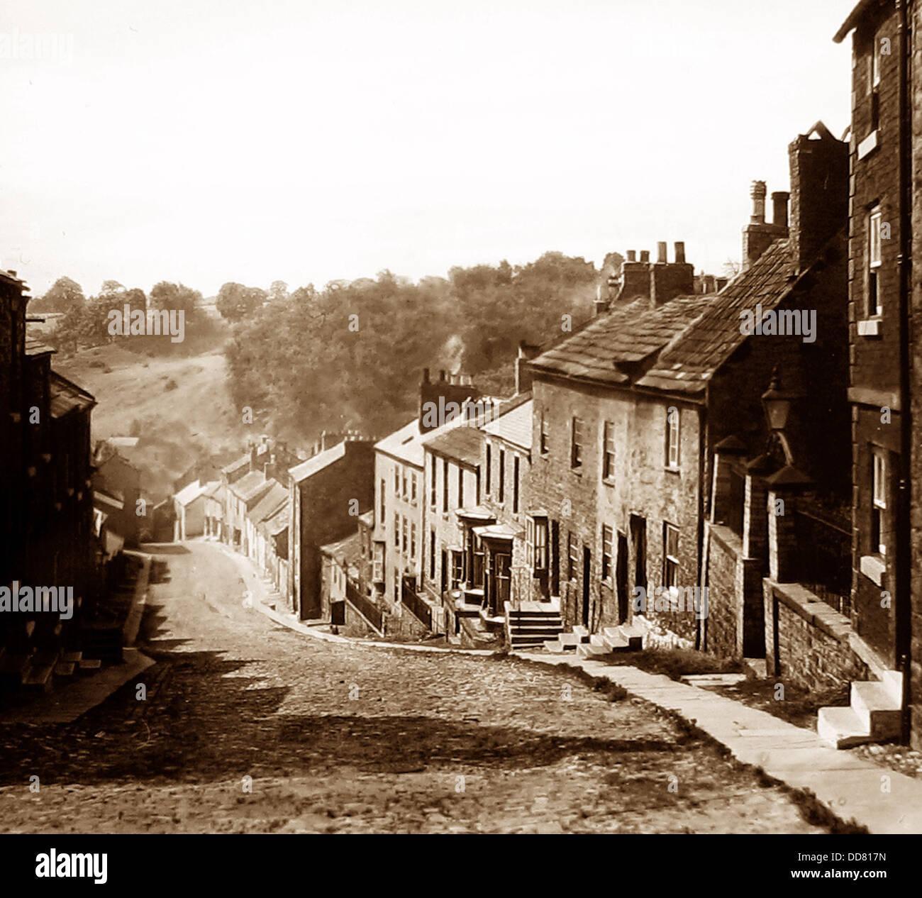 Richmond in Yorkshire Bargate 1940s Stock Photo