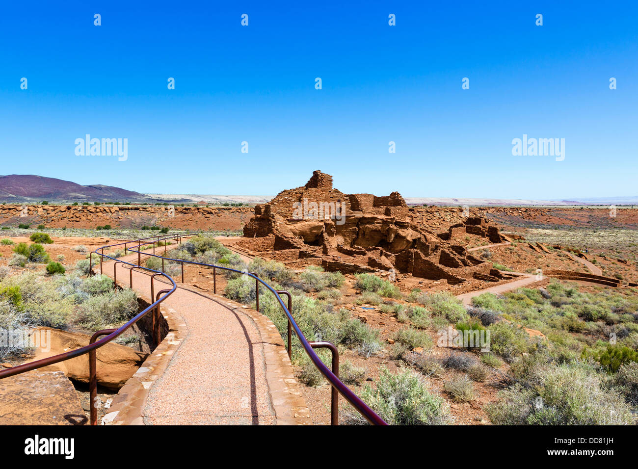 The Wupatki Pueblo, pueblo indian ruins in Wupatki National Monument, near Flagstaff, Arizona