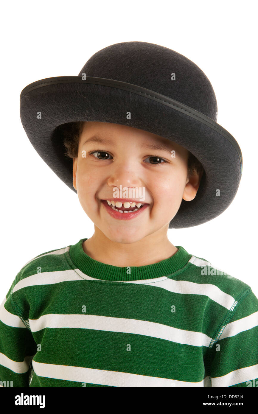 Little boy with hat Stock Photo Alamy