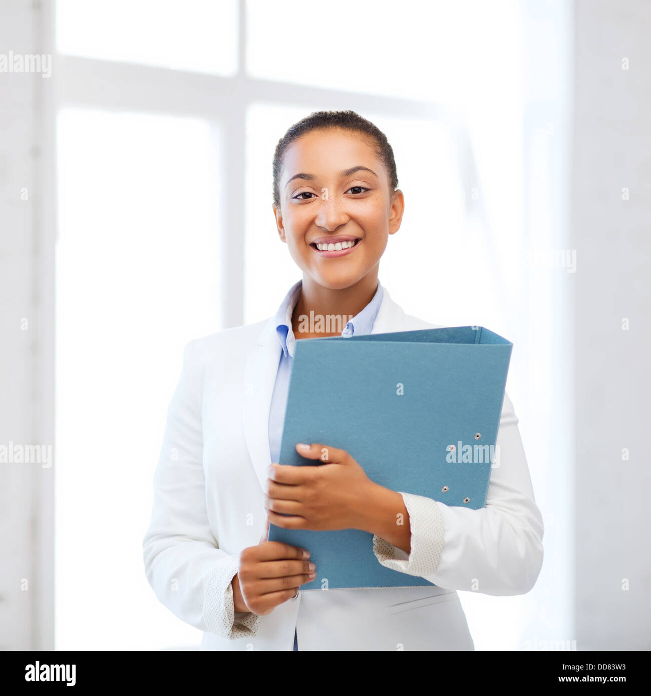 african businesswoman in office Stock Photo - Alamy