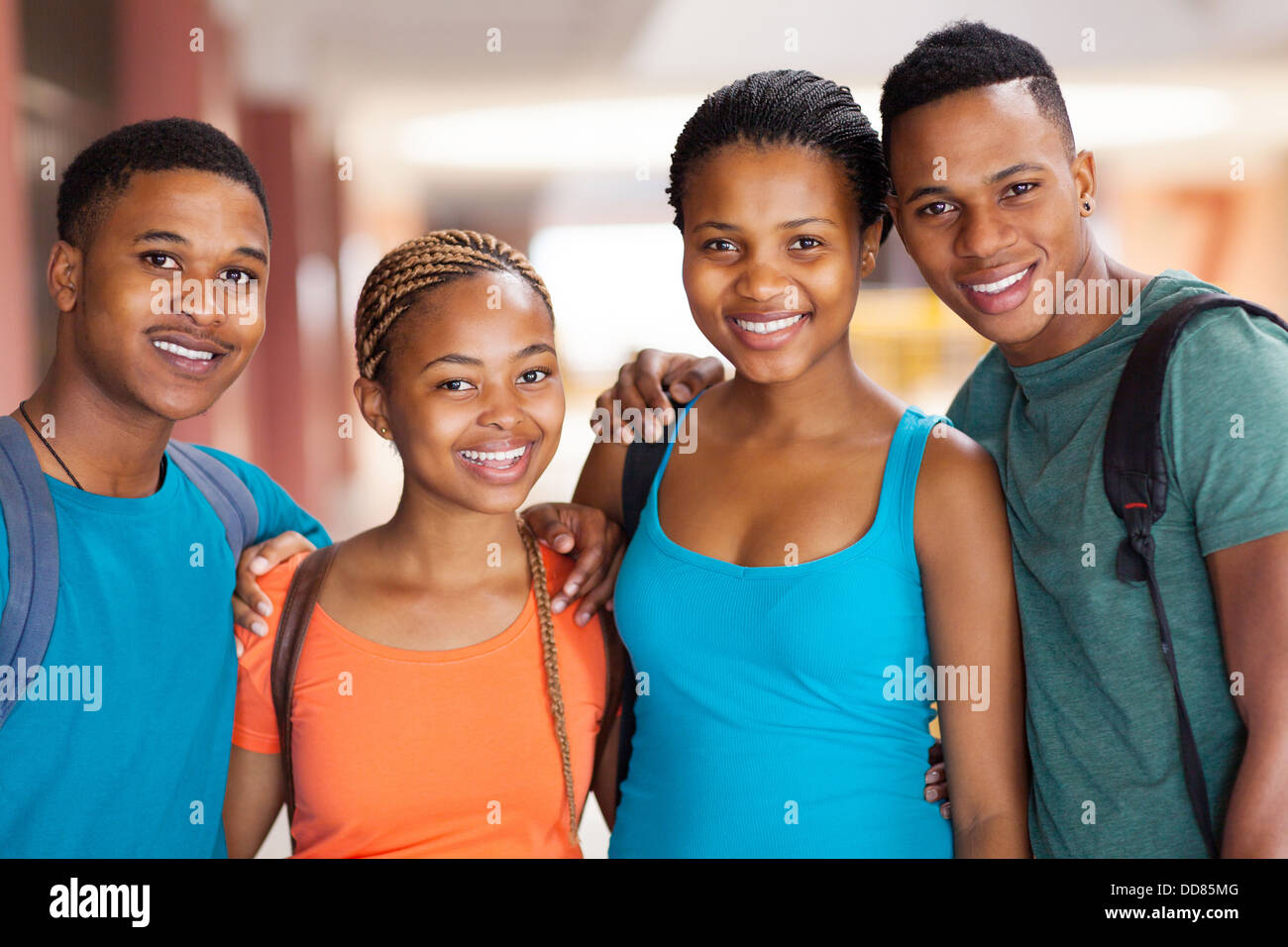 group of happy African American university students Stock Photo - Alamy