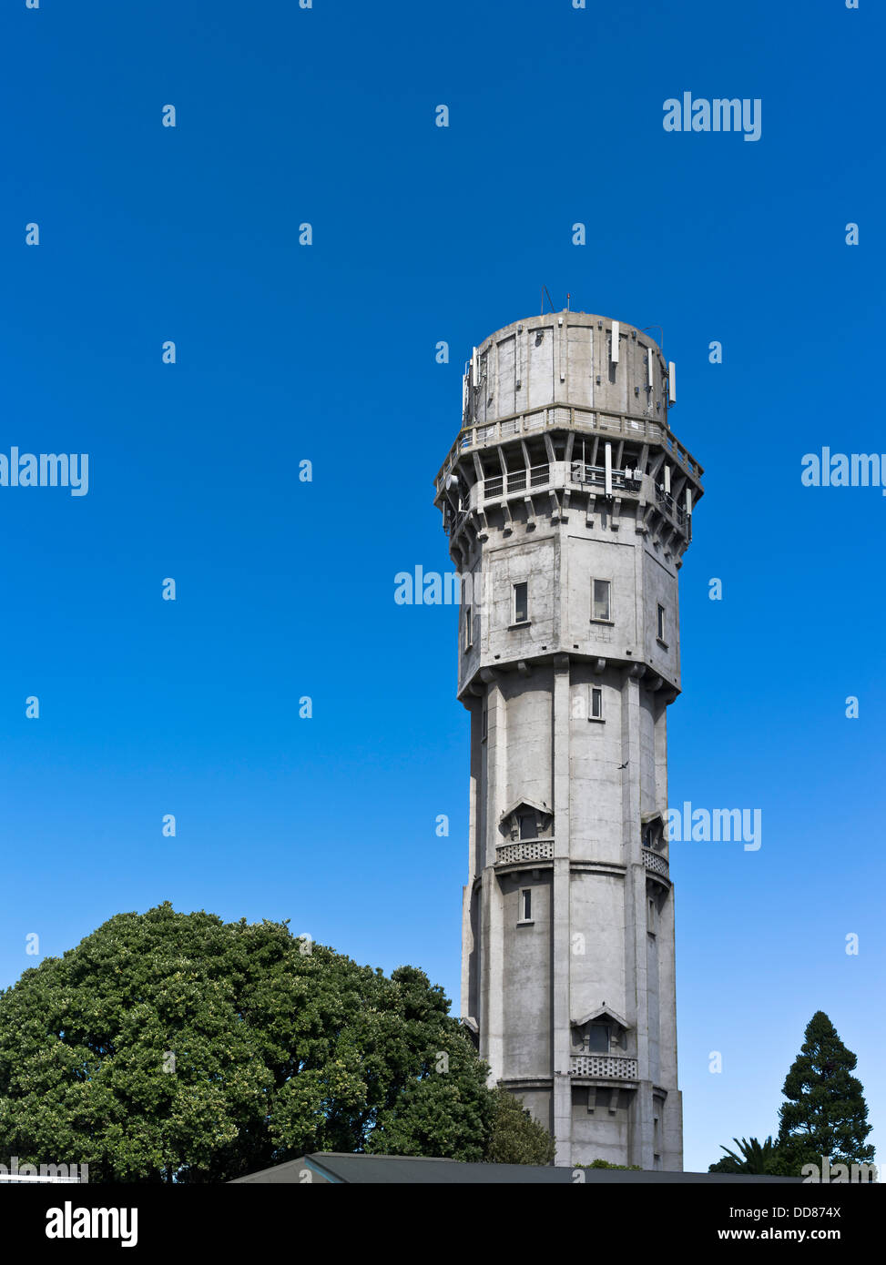 dh Hawera TARANAKI NEW ZEALAND 55 meter high water tower town landmark Stock Photo