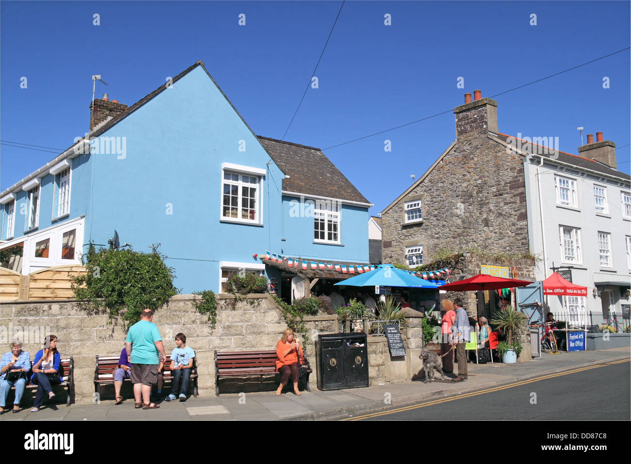 Gianni's Ice Cream shop, High Street, St Davids, Pembrokeshire, Wales, United Kingdom, UK