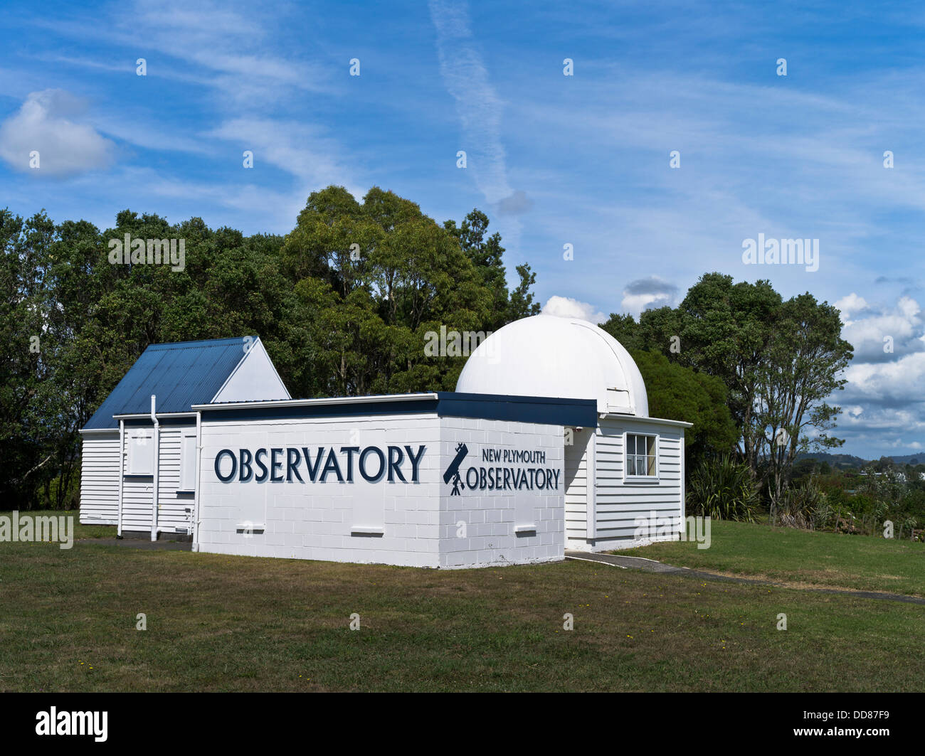 dh New Plymouth TARANAKI NEW ZEALAND Marsland Hill Observatory Stock Photo