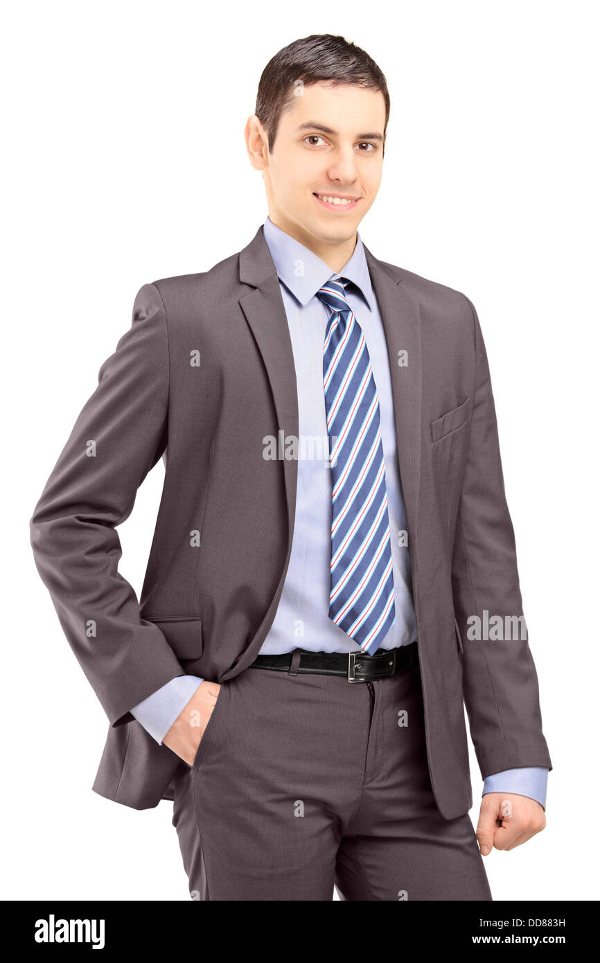 Elegant young happy man Cut Out Stock Images & Pictures - Alamy