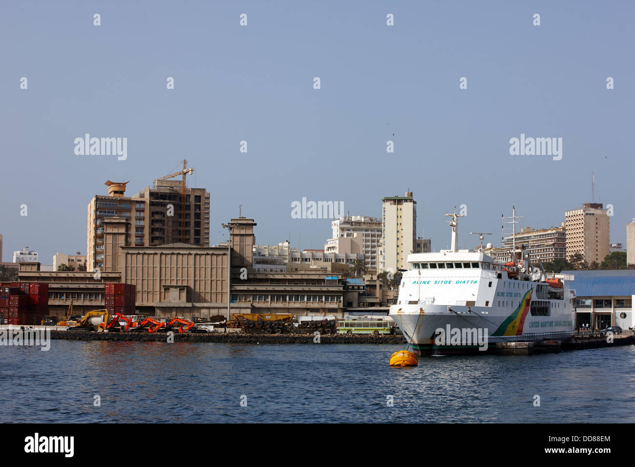 Dakar-Ziguinchor Ferry, Ferry Port, Dakar, Senegal, Africa Stock Photo