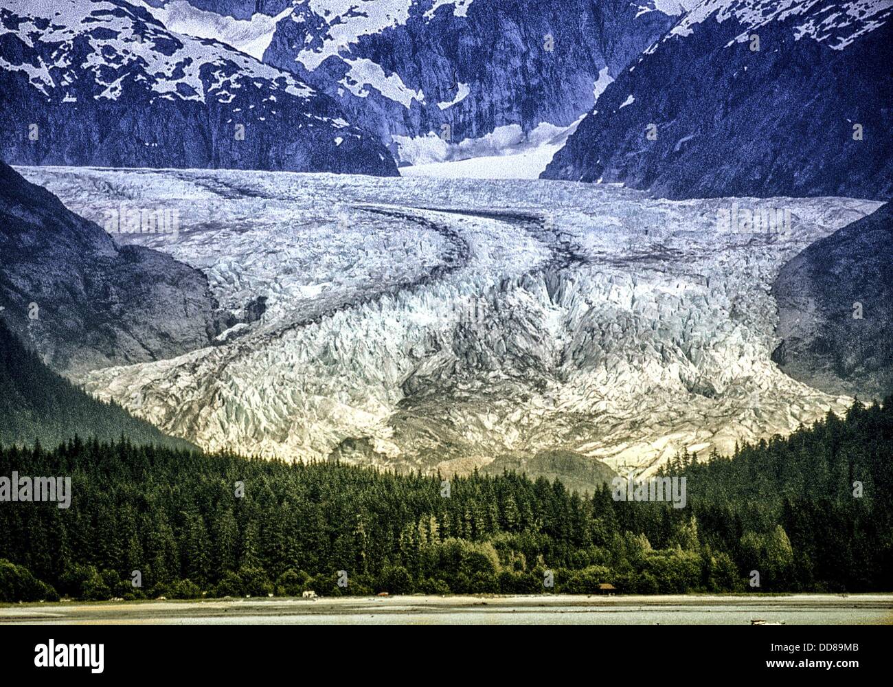 July 9, 2000 Lynn Canal, Alaska, US The impressive Herbert Glacier