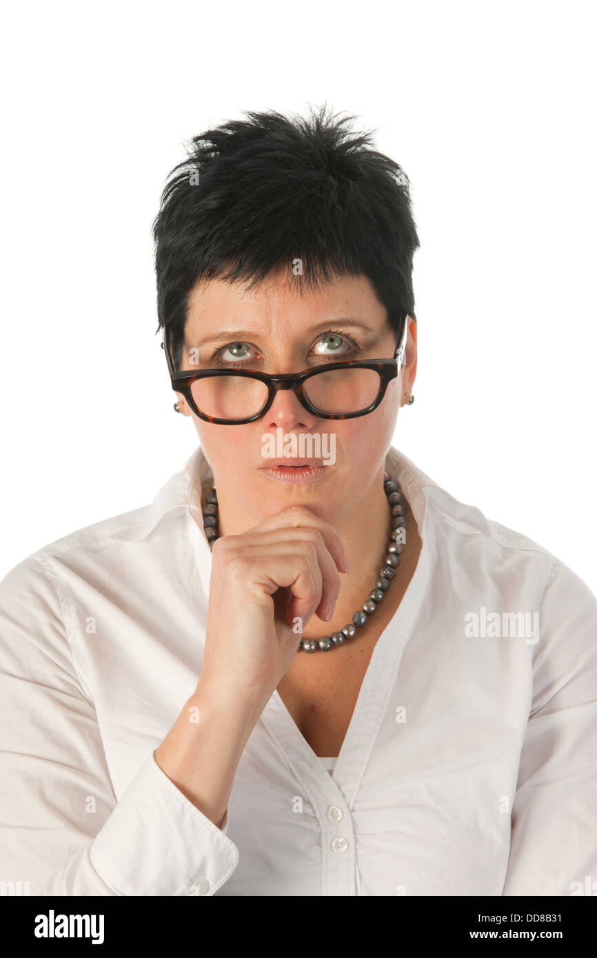 Brooding woman hi-res stock photography and images - Alamy