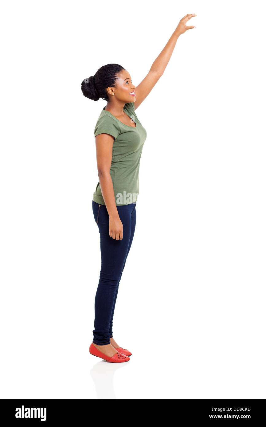 Slim african american girl standing Cut Out Stock Images & Pictures - Alamy