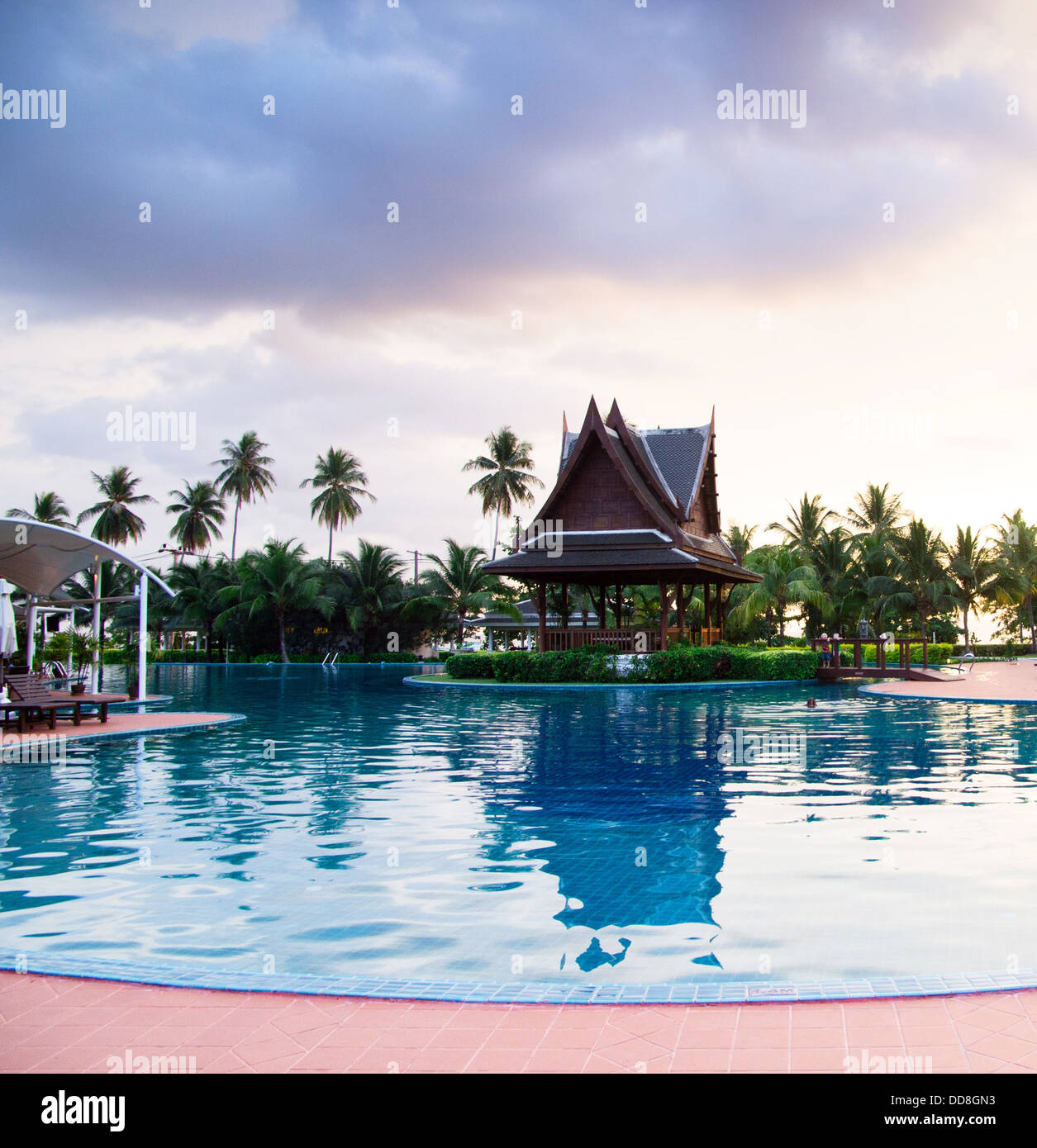 swimming pool in thailand Stock Photo Alamy