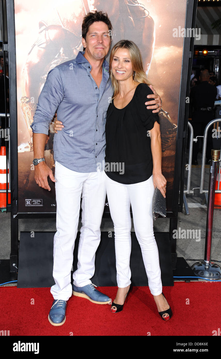 Los Angeles, California, USA. 28th Aug, 2013. Michael Trucco, Sandra Hess attending the Los Angeles Premiere of ''Riddick'' held at the Regency Village Theater in Westwood, California on August 28, 2013. 2013. Credit:  D. Long/Globe Photos/ZUMAPRESS.com/Alamy Live News Stock Photo