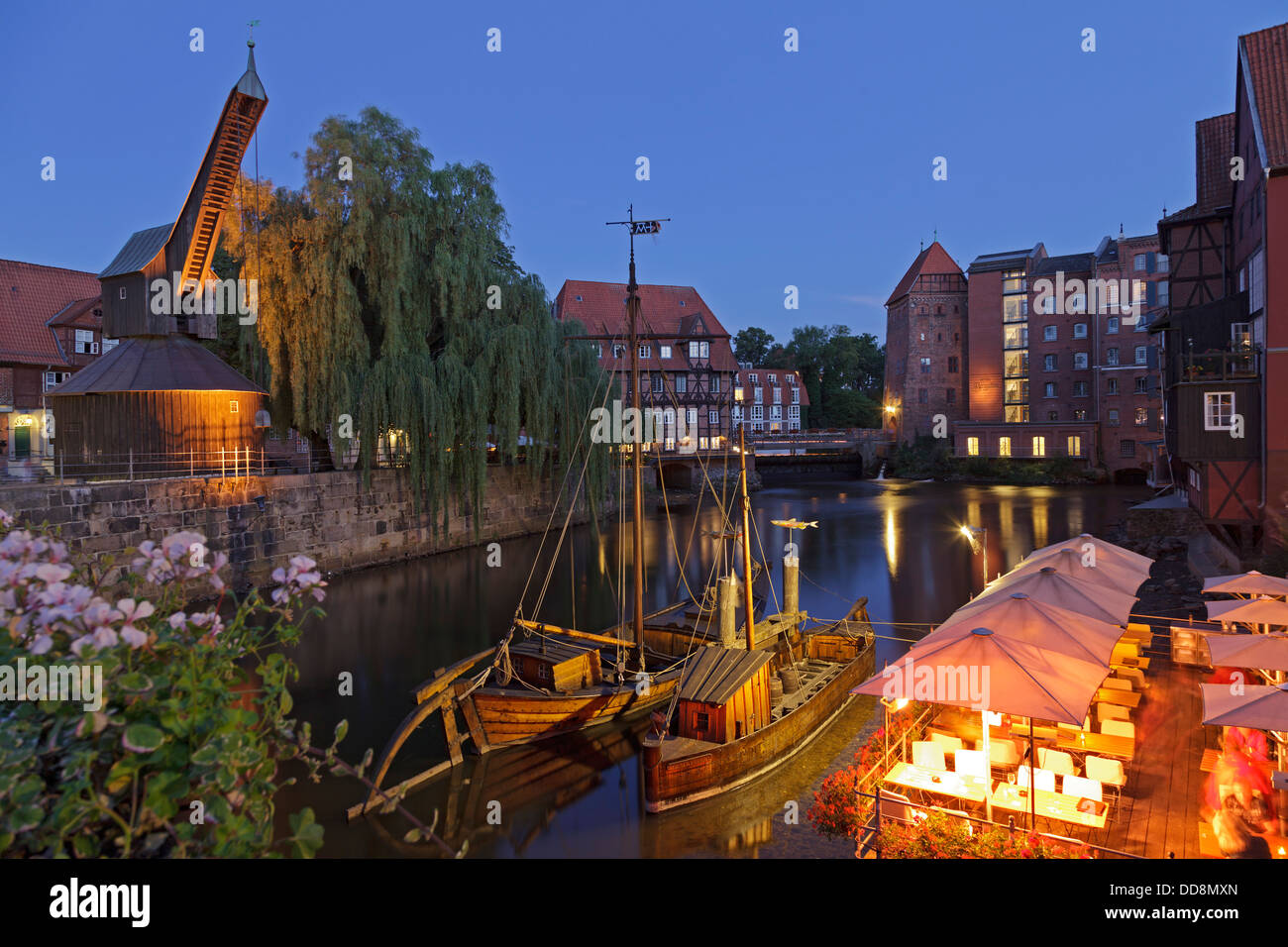 old harbour, old town, Lueneburg, Lower Saxony, Germany Stock Photo
