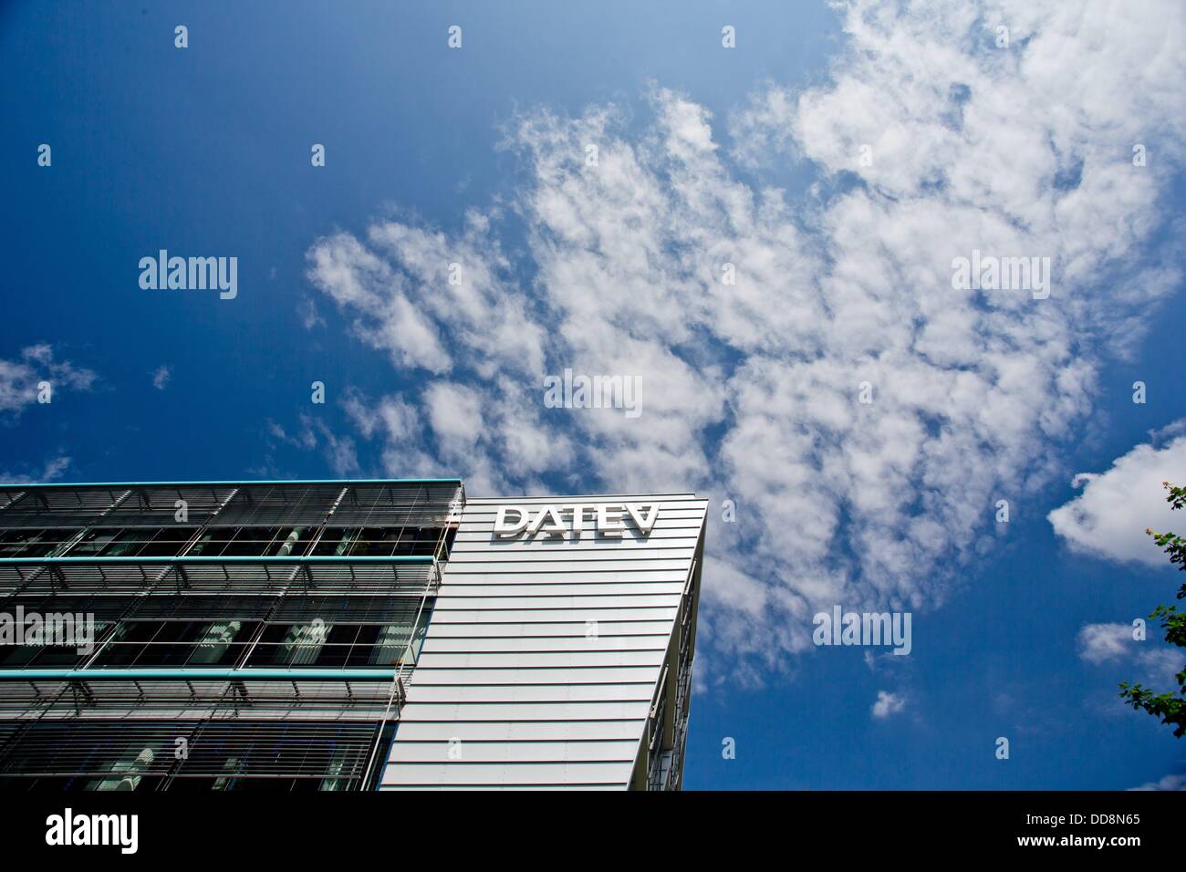 View on the IT center of Datev eG in Nuremberg, Bavaria, on 5 July 2013. Stock Photo