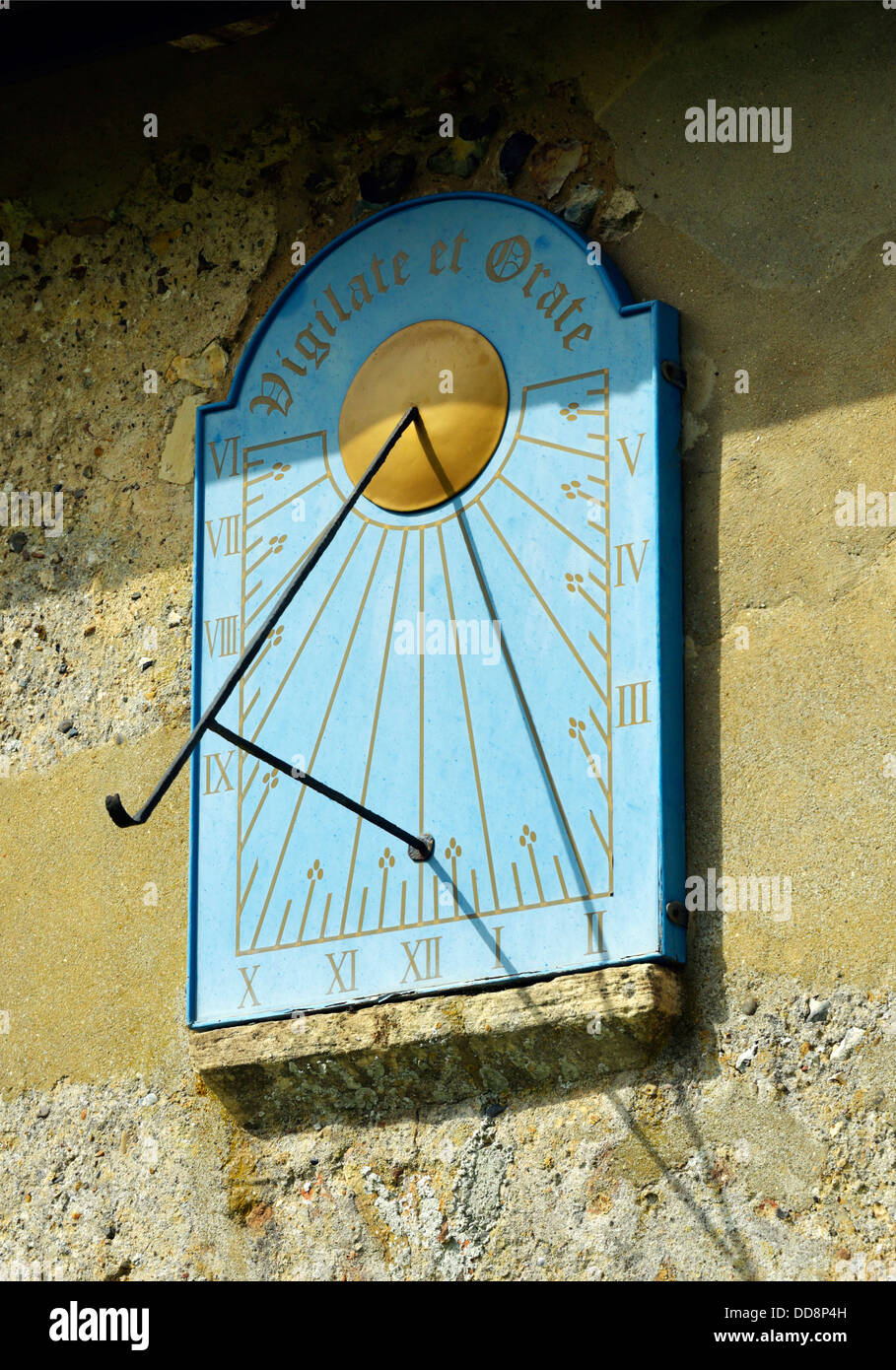 Sundial. Church of All Saints. Frostenden, Suffolk, England, United Kingdom, Europe. Stock Photo