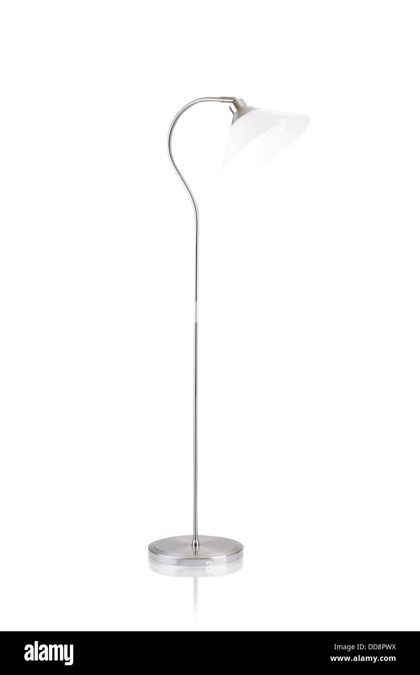 adjustable floor lamp isolated on white background Stock Photo