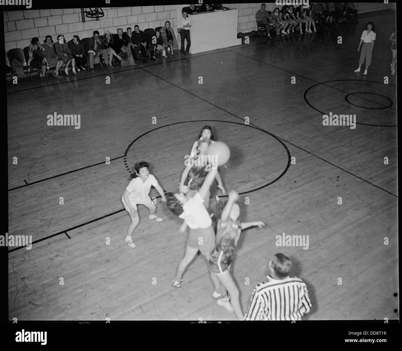Granada Relocation Center, Amache, Colorado. A tense moment in a basket