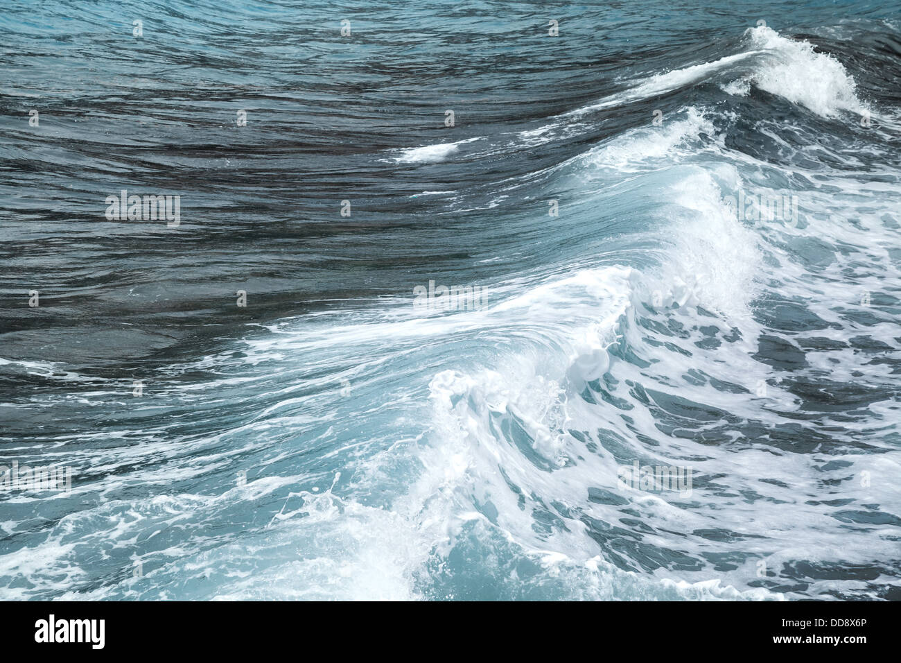 Big stormy waves on the Adriatic sea Stock Photo