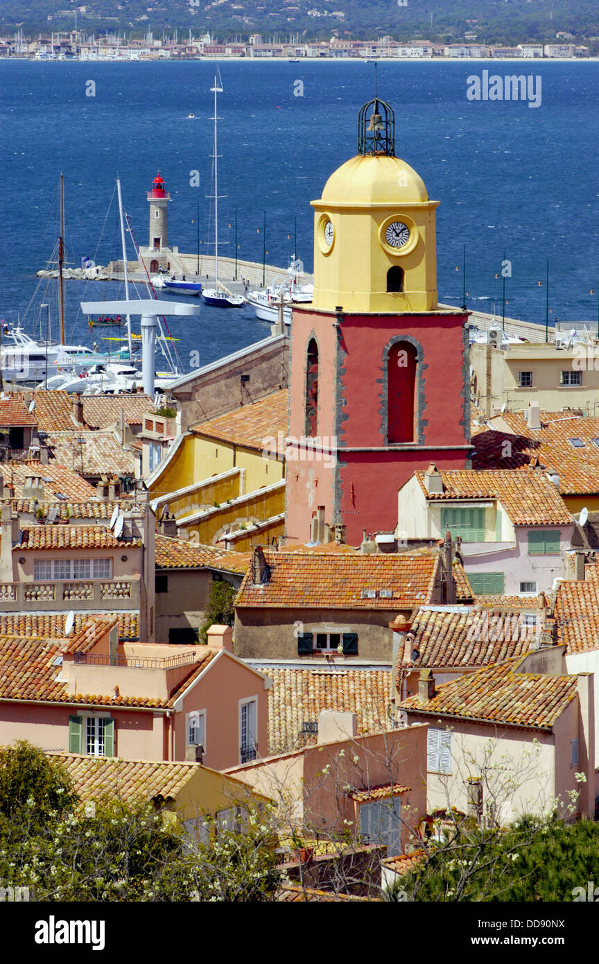 Rooftops of St. Tropez. Riviera. France Stock Photo - Alamy