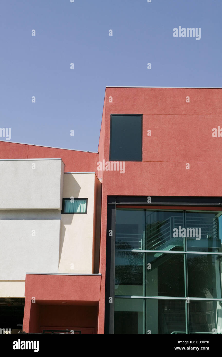 Modern architecture of apartment building. Los Angeles. California. United States Stock Photo