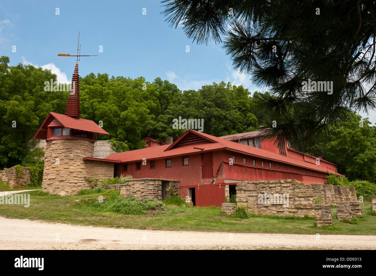 USA, Wisconsin, Spring Green, Frank Lloyd Wright compound, Taliesin