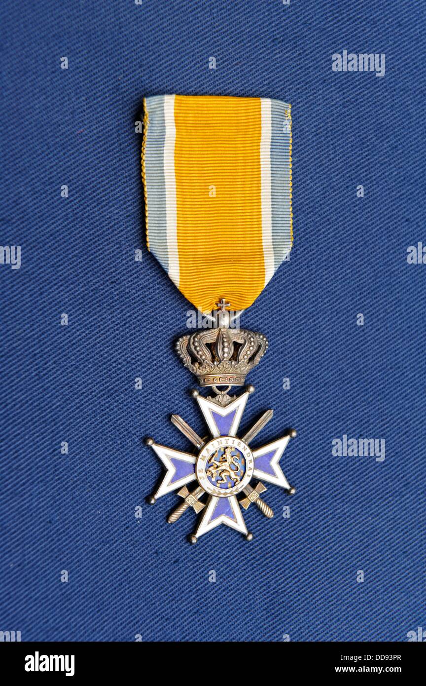 The Order of Orange-Nassau is a military and civil order of the Netherlands which was created on 4 April 1892 by the Queen Stock Photo