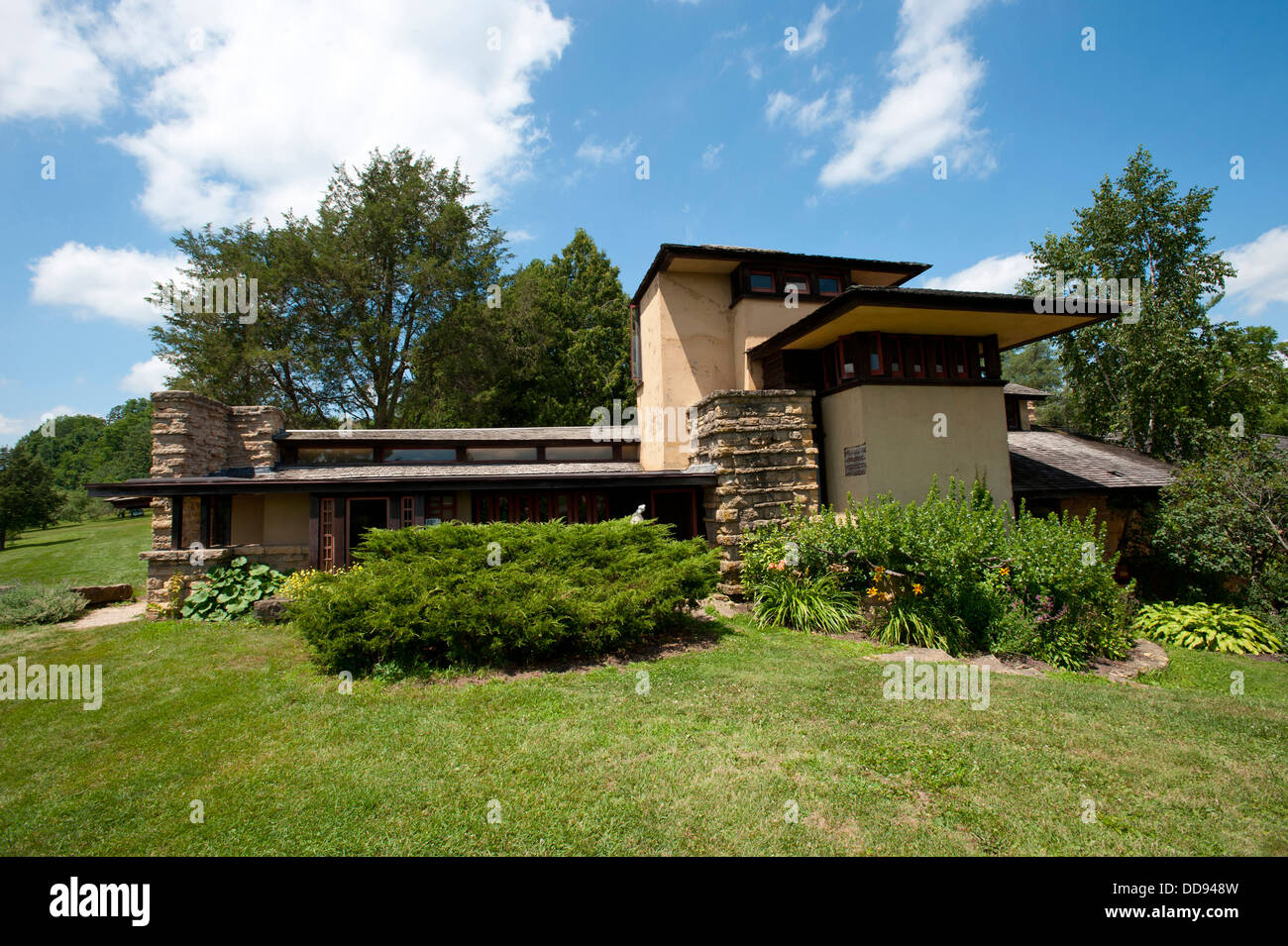 USA, Wisconsin, Spring Green. Frank Lloyd Wright, Taliesin, Private  Residence Stock Photo - Alamy