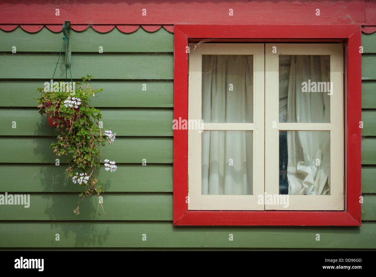 Cottage window Stock Photo