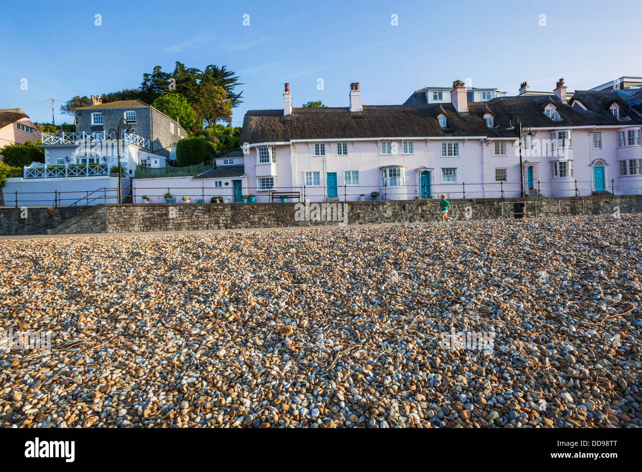 England, Dorset, Lyme Regis, Seafront Houses and Beach Stock Photo Alamy