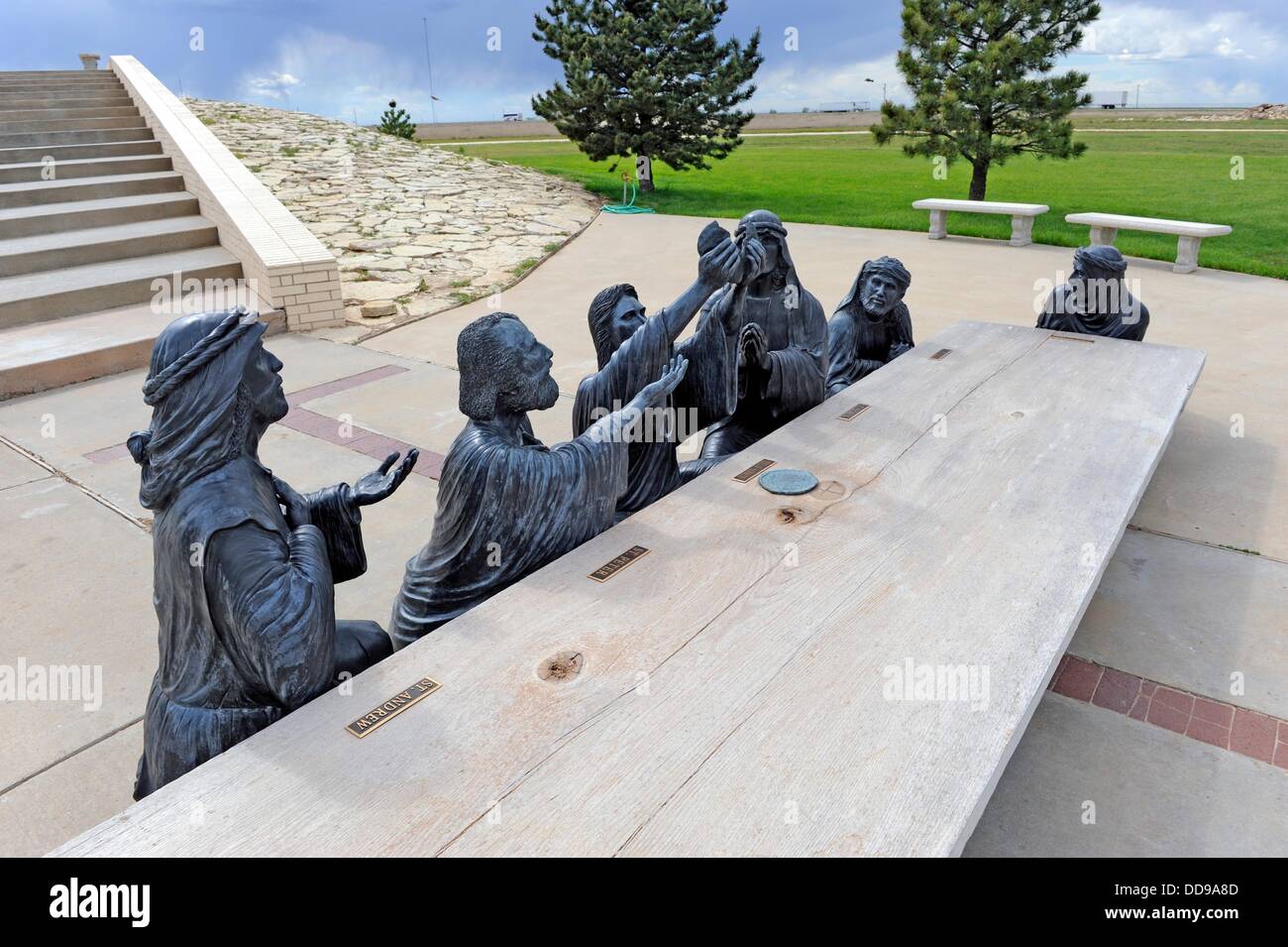 The Last Supper at Cross of Our Lord Jesus Christ Groom Texas Stock