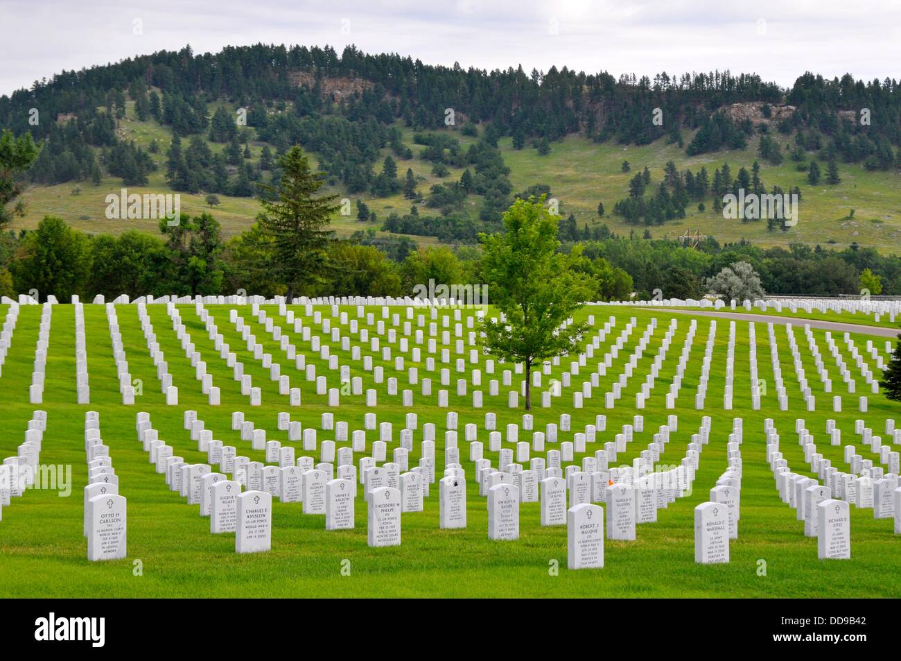 Black Hills National Cemetery Sturgis South Dakota Stock Photo Alamy