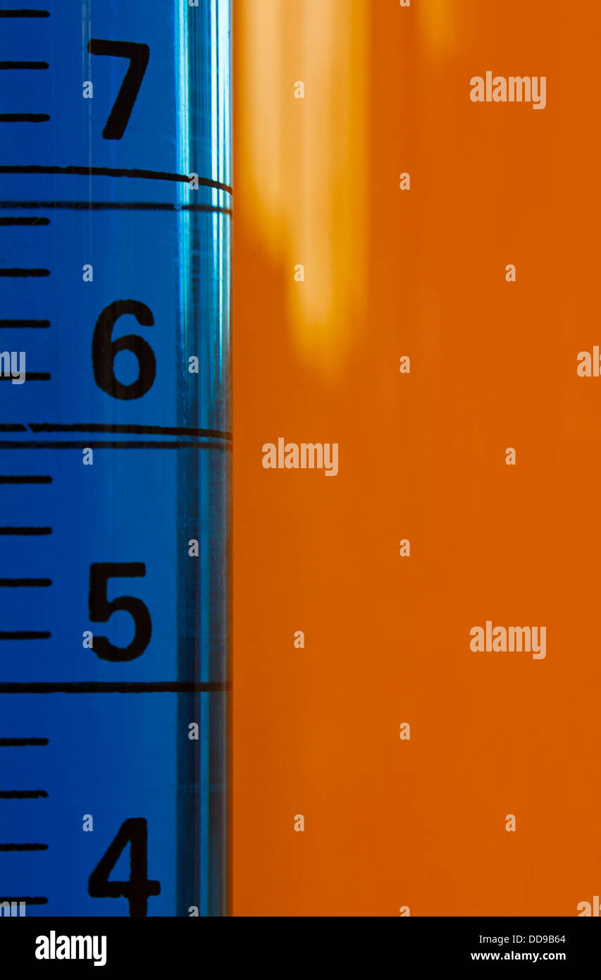 Measuring Graduated cylinder used in laboratories to measure fluids in
