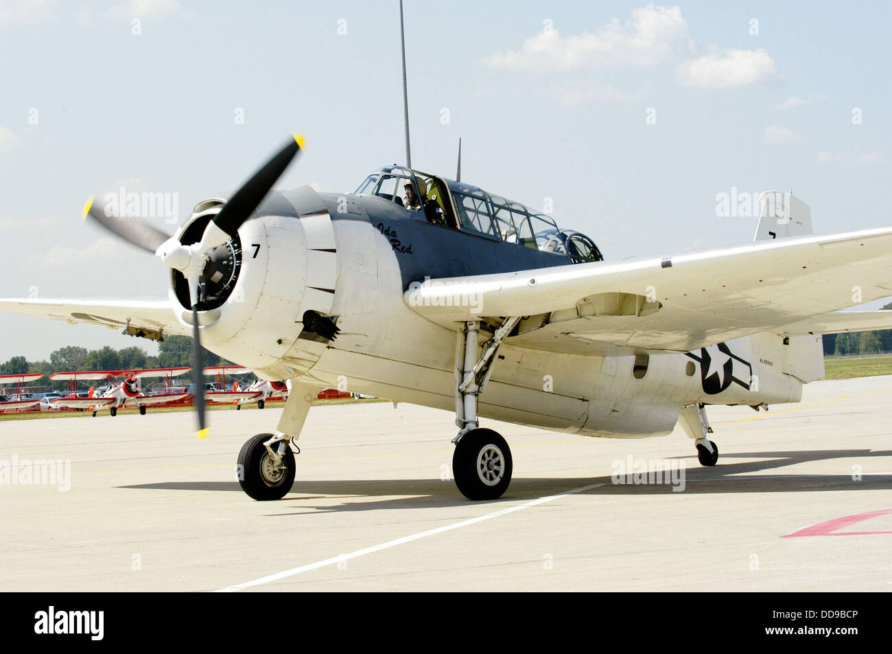 World War II Grumman Avenger aircraft on display. Selfridge Air Force ...