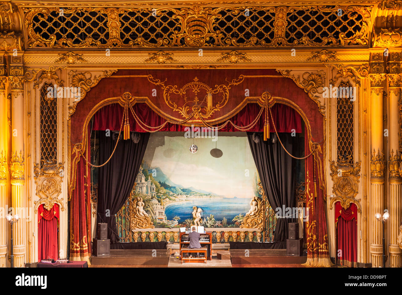 England, Lancashire, Blackpool, Blackpool Tower, The Ballroom Stage