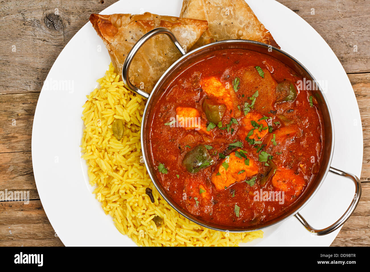 chicken jalfrezi a popular eastern curry sauce dish from india Stock